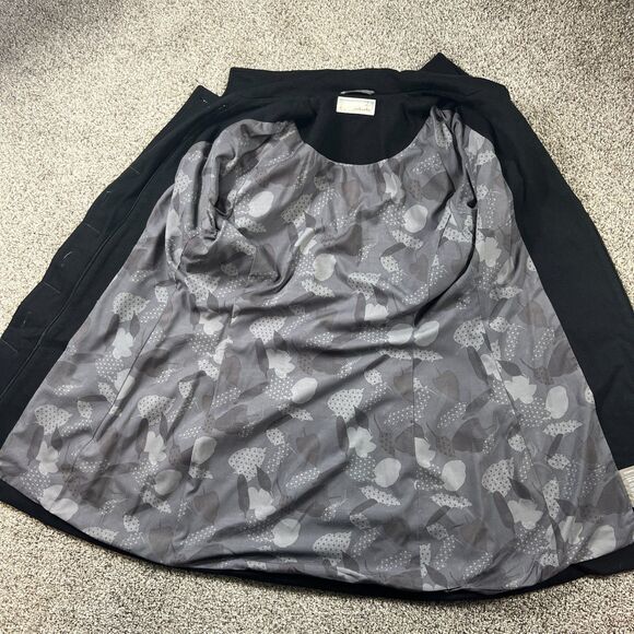 icebreaker Jacket Womens Medium Black Merino Wool Pea Coat Full Zip Classic - Picture 8 of 16